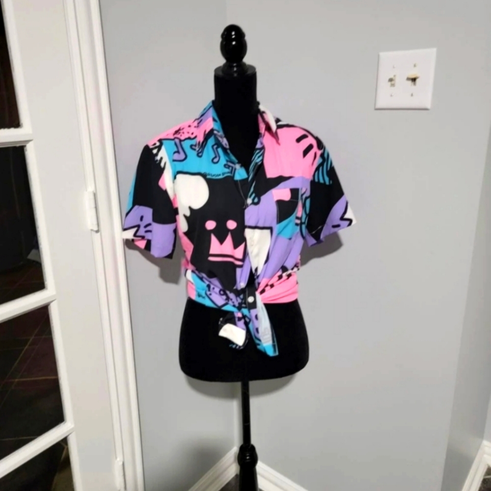 vintage 90s retro shirt - Picture 2 of 2